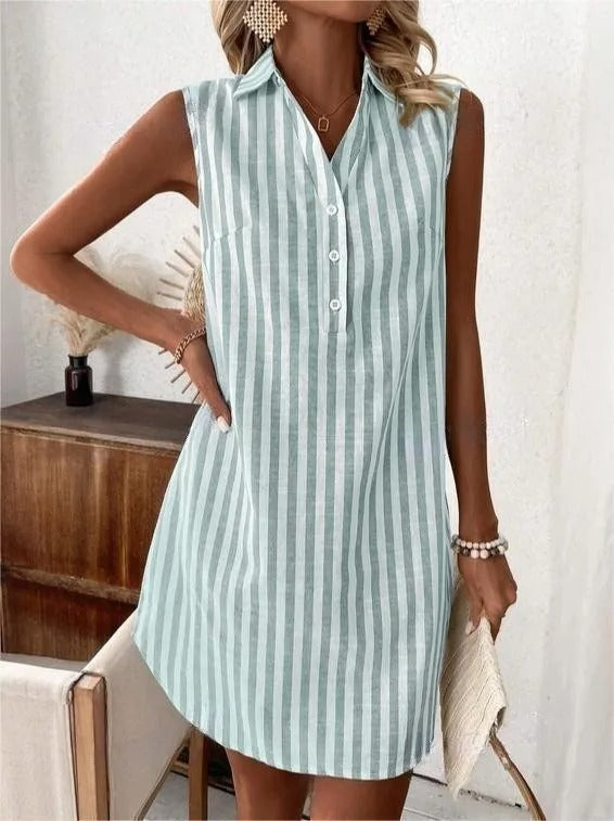 Frenzi | Striped Shirt Dress