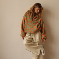 Leo Melbourne™ | Warm Fleece Sweater with Floral Print