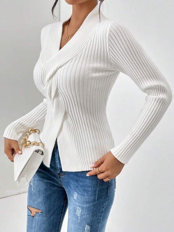Marissa V-Neck Long Sleeve Sweater