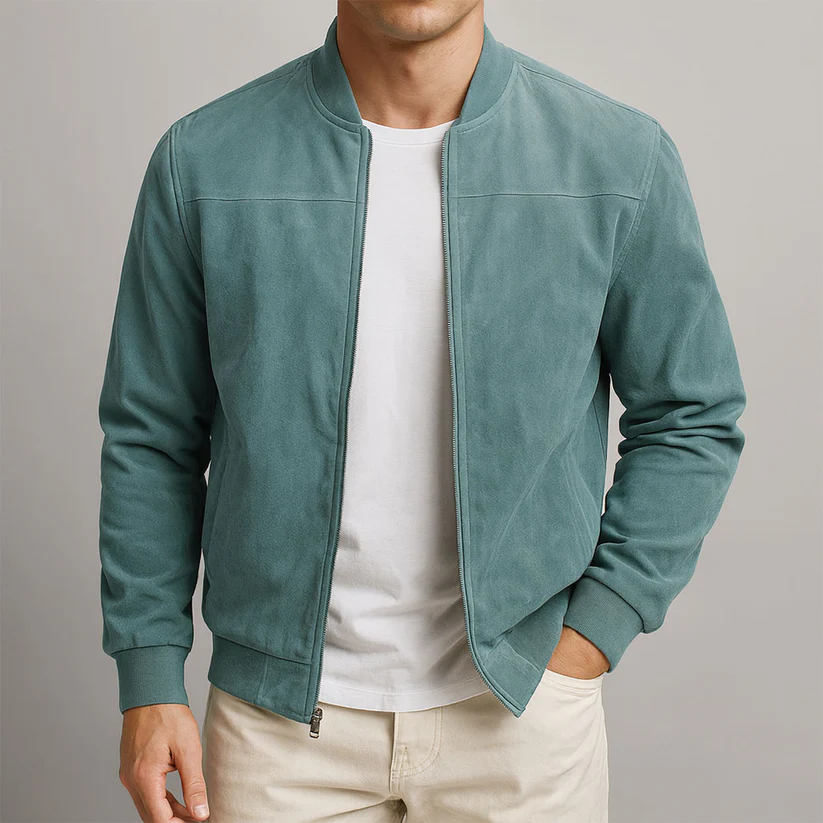Lureon Classic Suede Bomber Jacket