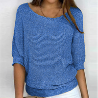 Kyla | Light Summer Sweater with 3/4 Sleeves – Comfort & Casual Elegance