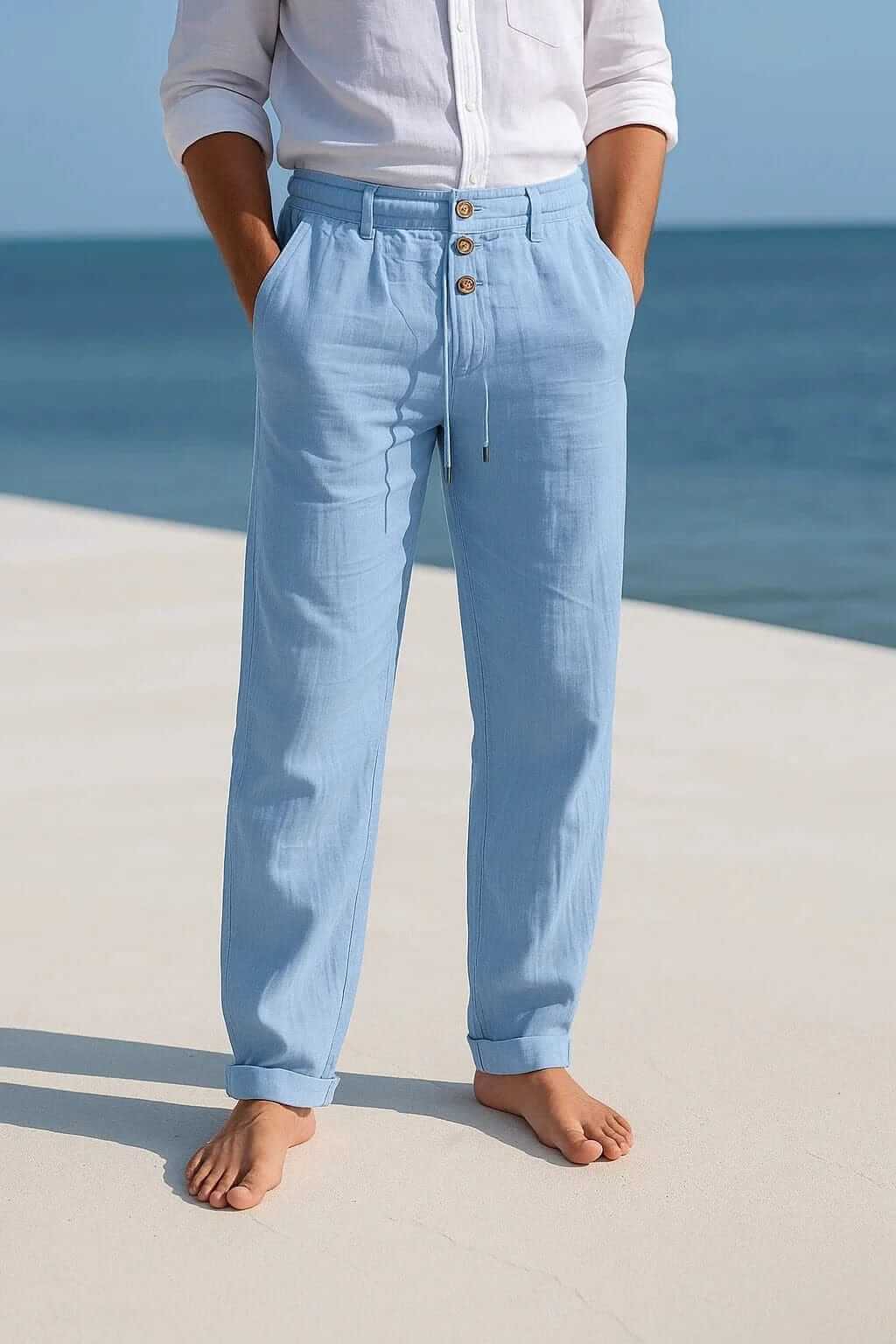 André Ferran Porto Linen Trousers
