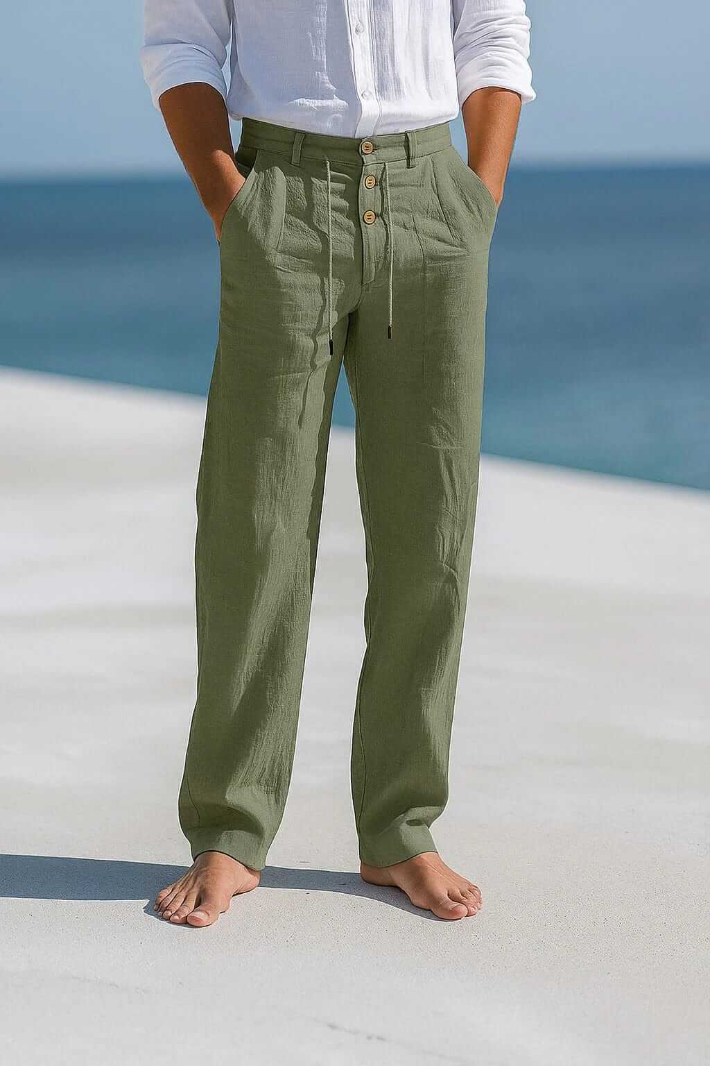 André Ferran Porto Linen Trousers