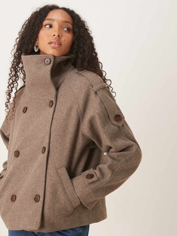CROPPED TRENCH COAT