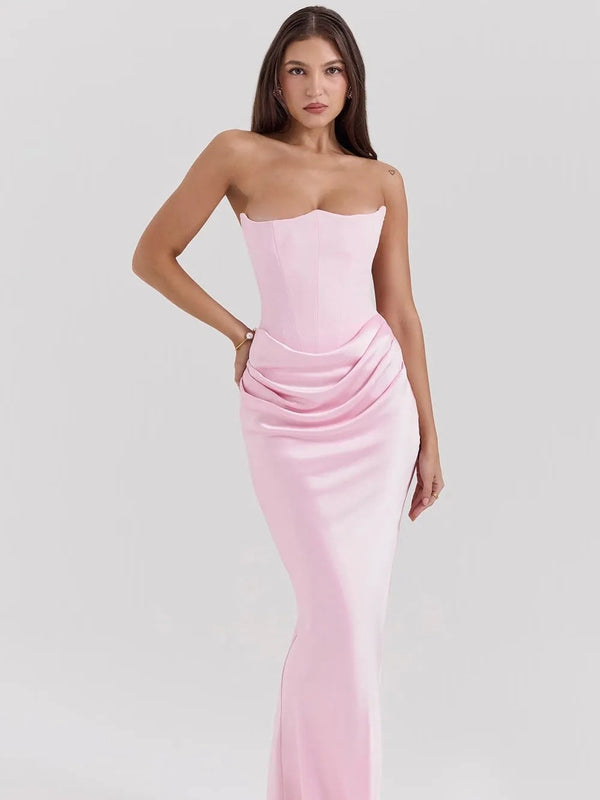 Elara Sculpted Maxi Dress