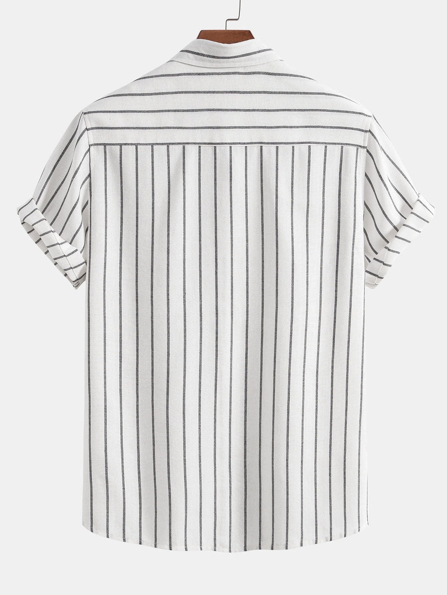 Cotton Brot Strangement Butt Up Shirt