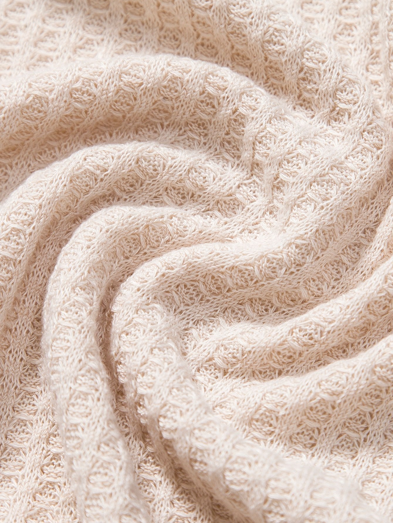 Knitted Waffle Polo