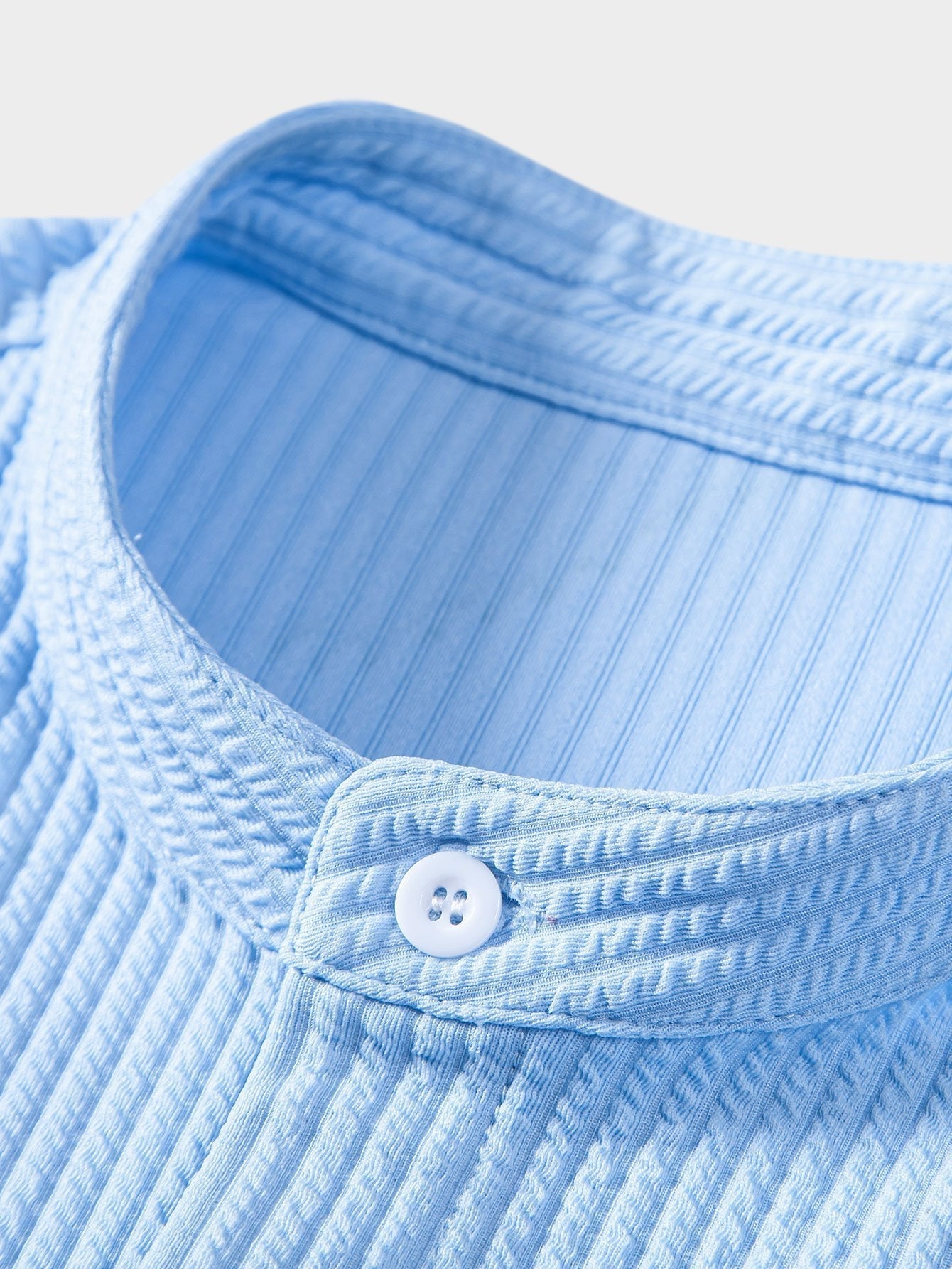 Muscle Ribbed Support Collar Shirt