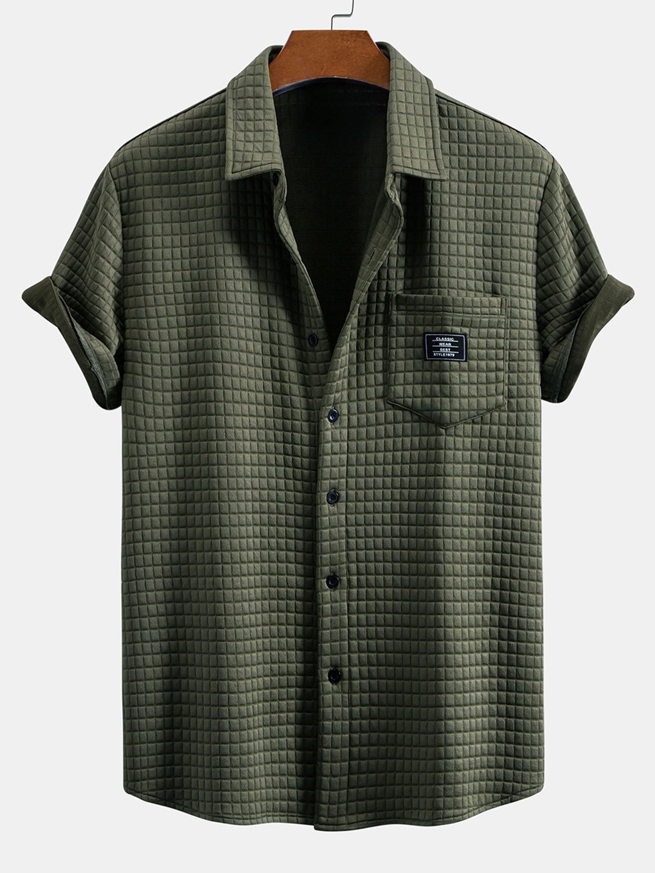 Korte Mouw Wafelshirt & Trekkoord Wafel Joggingbroek