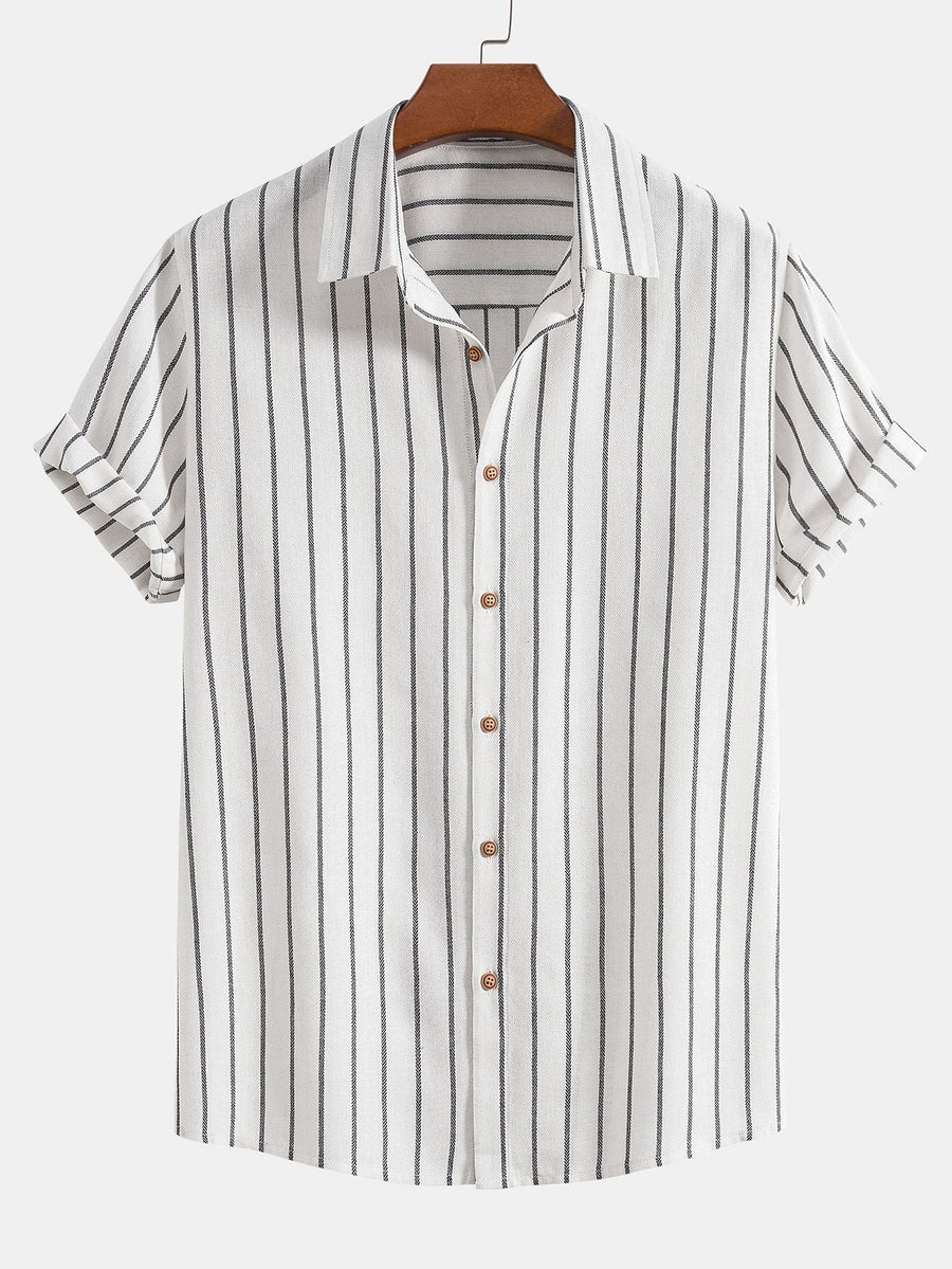 Cotton Brot Strangement Butt Up Shirt