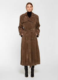 Evelin Suede Trenchcoat