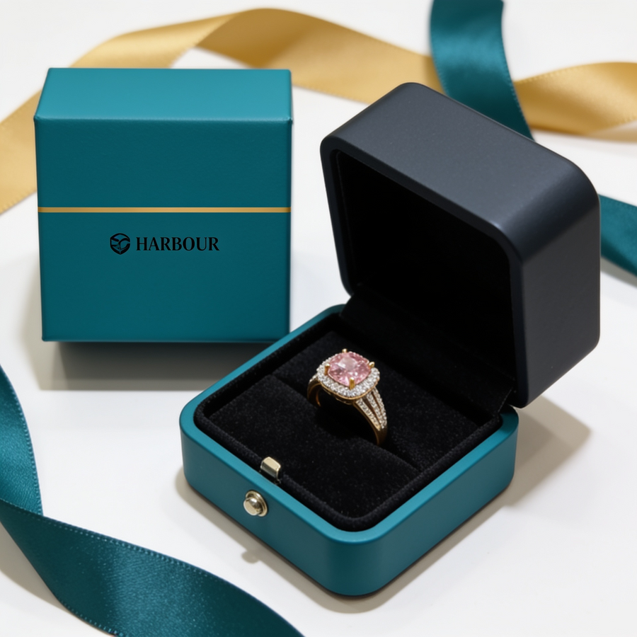 Halo Ring | White Gold