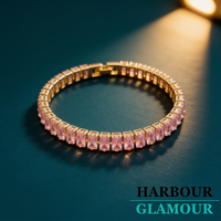 Sapphire Vertéa Tennis Bracelet | Gold