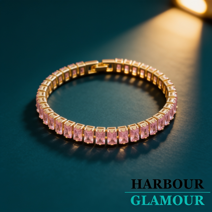 Sapphire Vertéa Tennis Bracelet | Gold