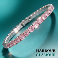 Sapphire Tennis Bracelet | White Gold