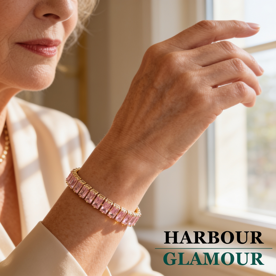 Sapphire Vertéa Tennis Bracelet | Gold