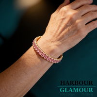Sapphire Vertéa Tennis Bracelet | Gold