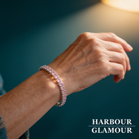 Sapphire Tennis Bracelet | White Gold