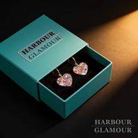 Heart Drop Earrings | Gold