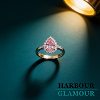 Pink Sapphire Ring | White Gold