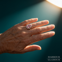 Pink Sapphire Ring | White Gold