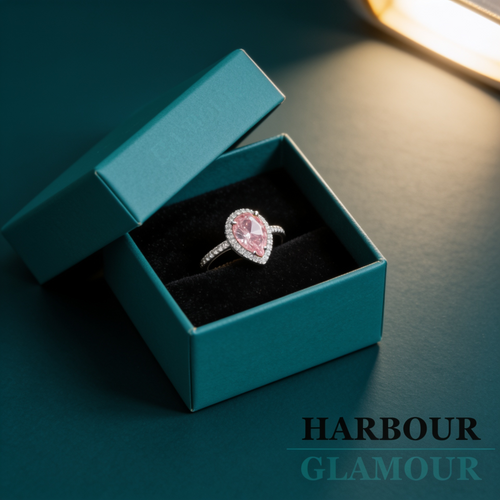 Pink Sapphire Ring | White Gold
