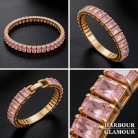 Sapphire Vertéa Tennis Bracelet | Gold