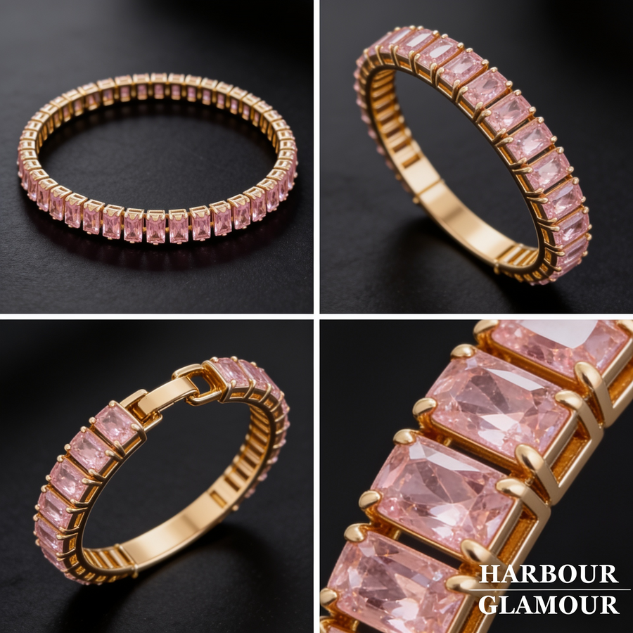 Sapphire Vertéa Tennis Bracelet | Gold