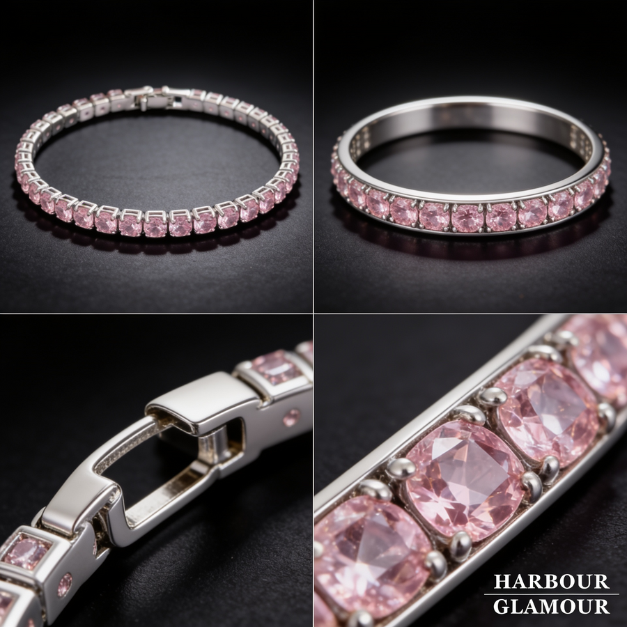 Sapphire Tennis Bracelet | White Gold