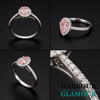 Pink Sapphire Ring | White Gold