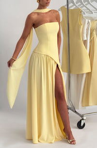 Elina Maxi Dress - Lemon