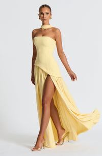 Elina Maxi Dress - Lemon