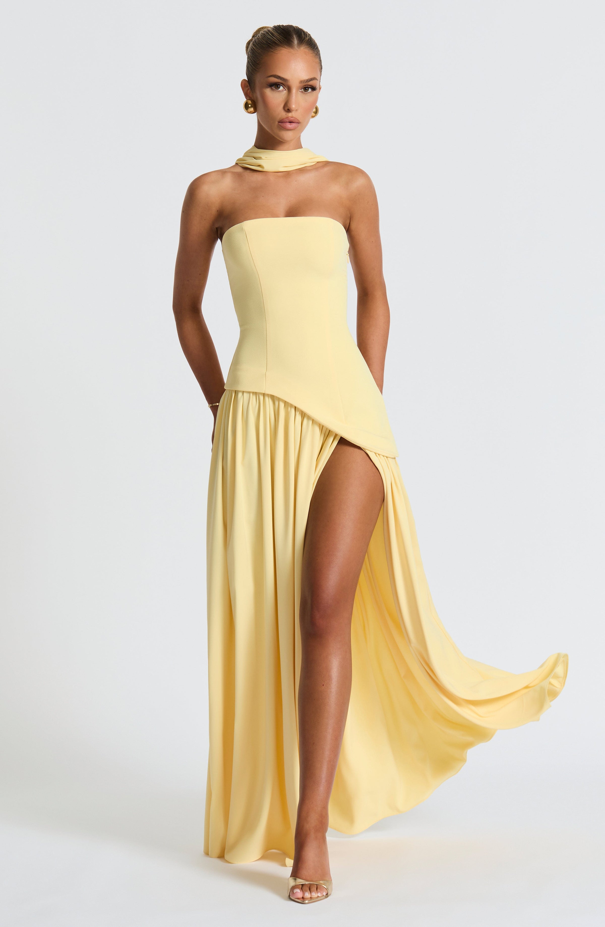 Elina Maxi Dress - Lemon