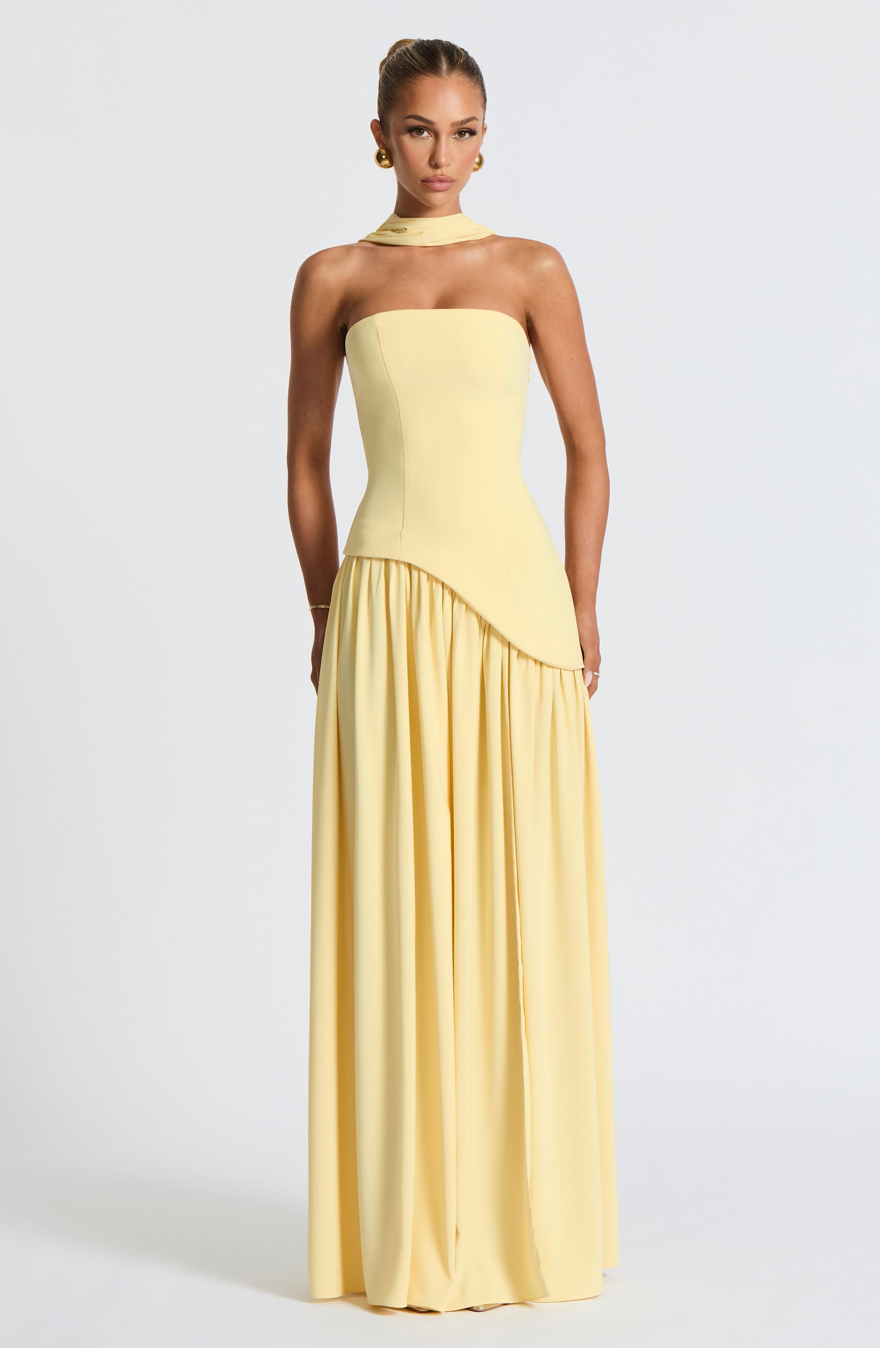 Elina Maxi Dress - Lemon