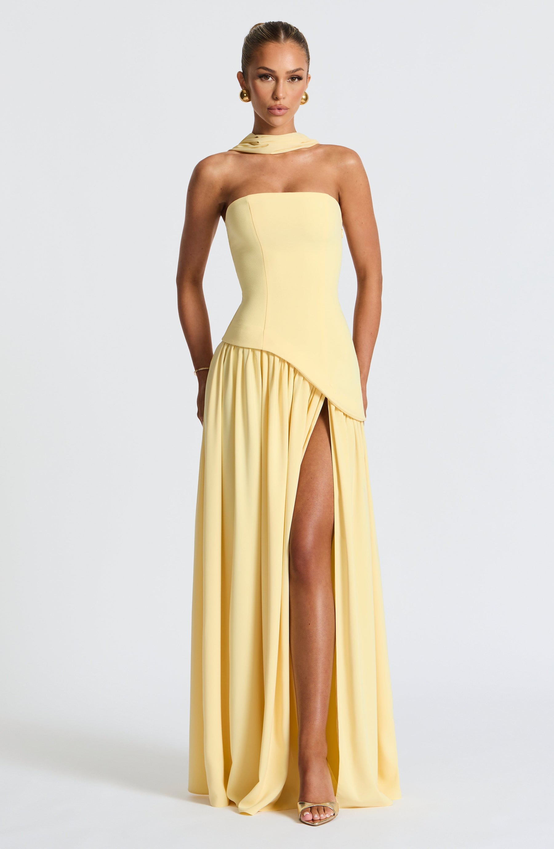 Elina Maxi Dress - Lemon