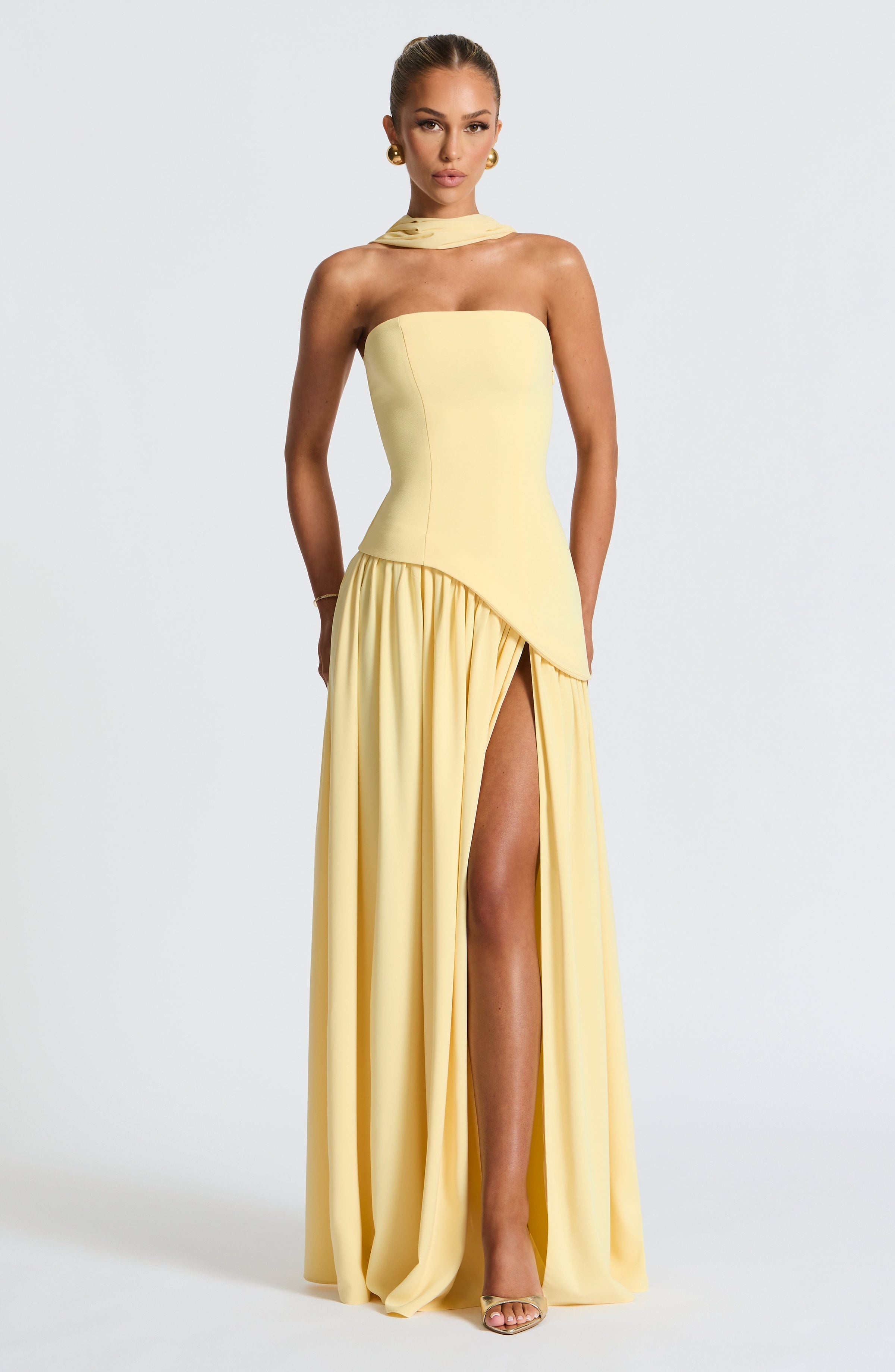 Elina Maxi Dress - Lemon
