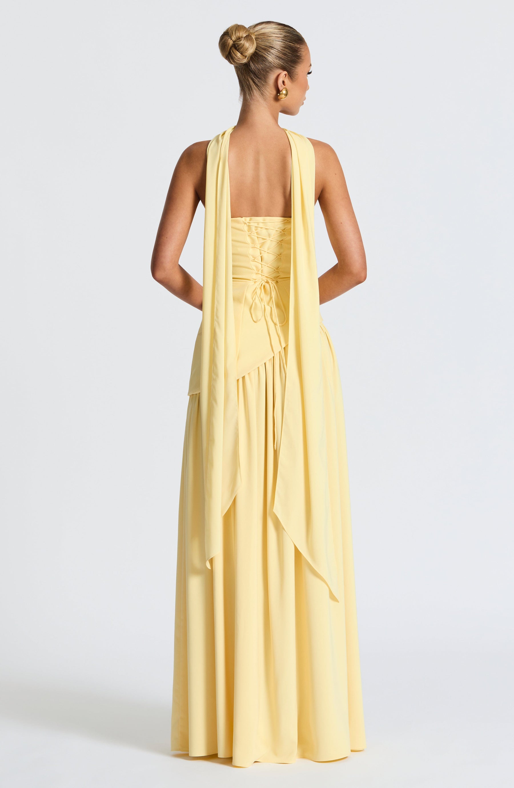 Elina Maxi Dress - Lemon