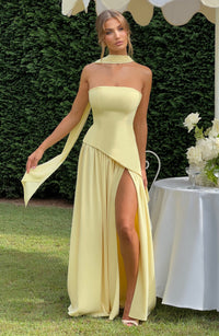 Elina Maxi Dress - Lemon