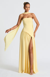 Elina Maxi Dress - Lemon