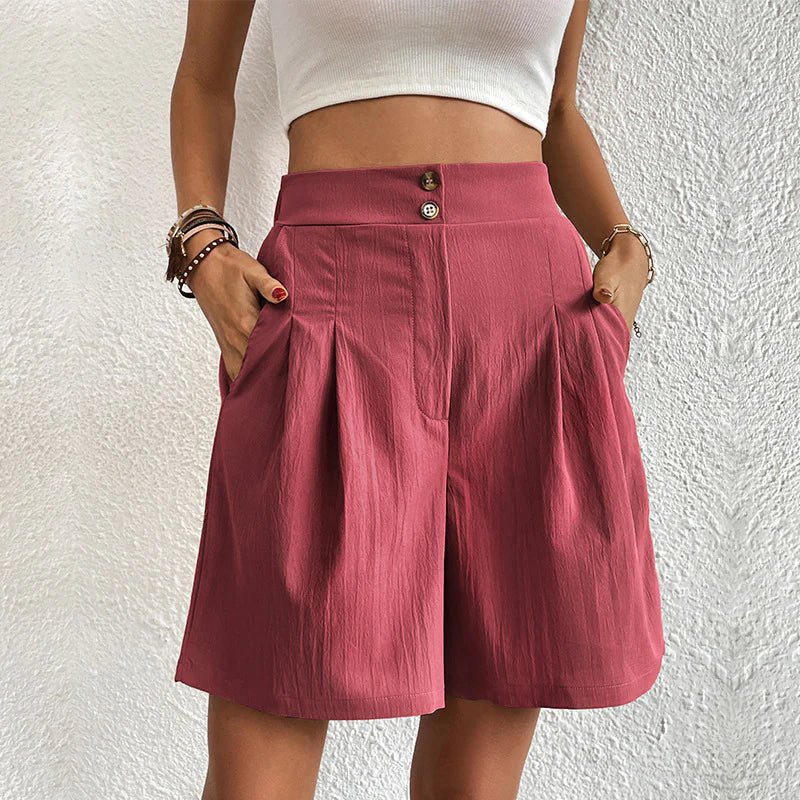 Jennifer High-Waist Comfort Shorts – Pink