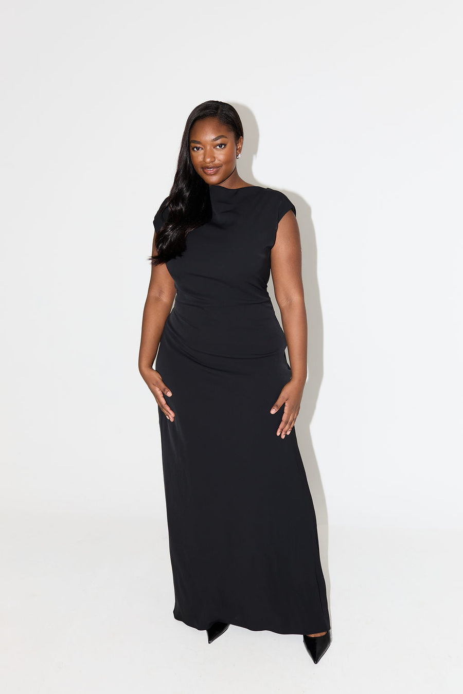 Line ® |  Draped maxi dress