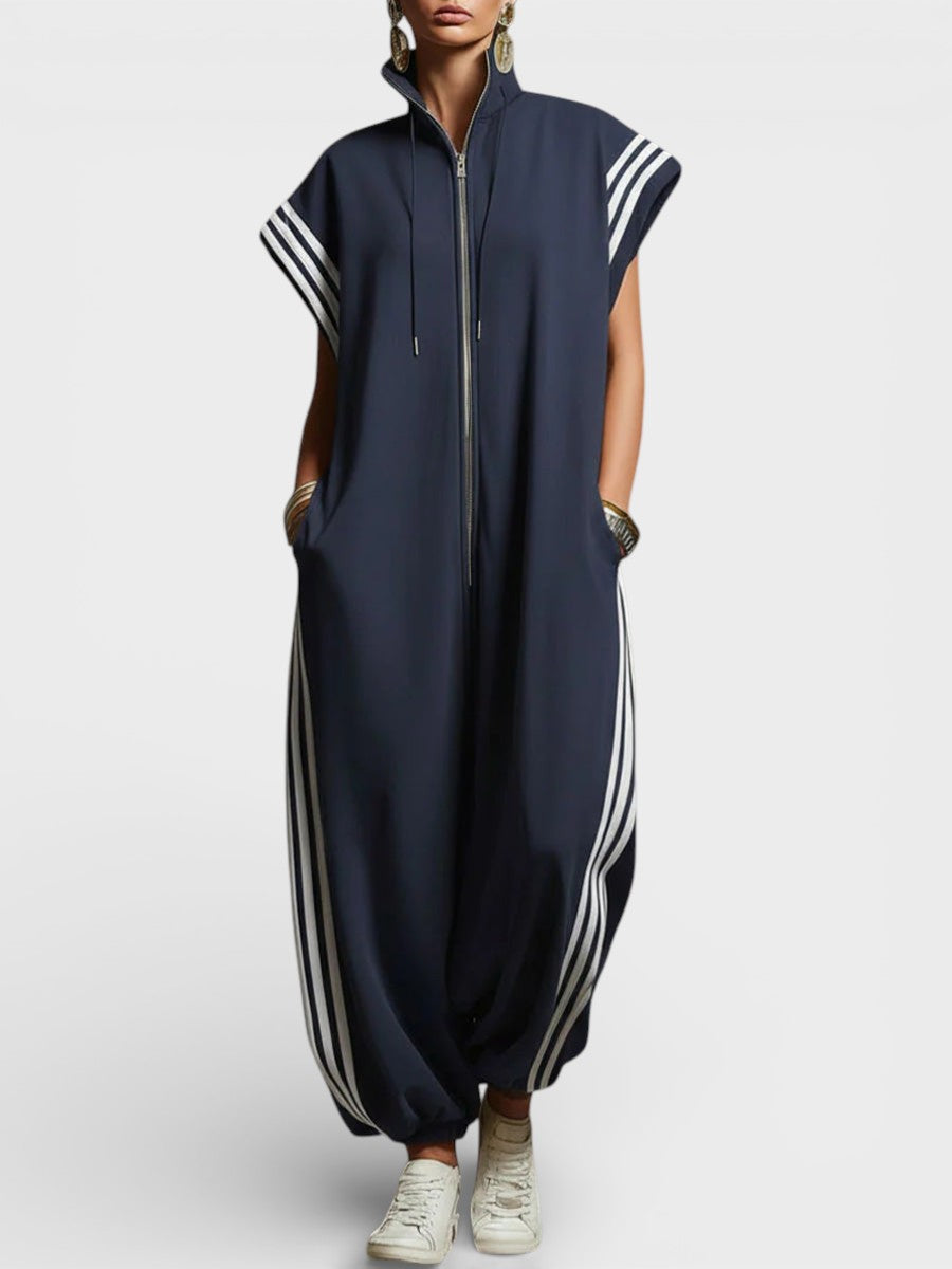 Valeria™ Zip Neck Jumpsuit