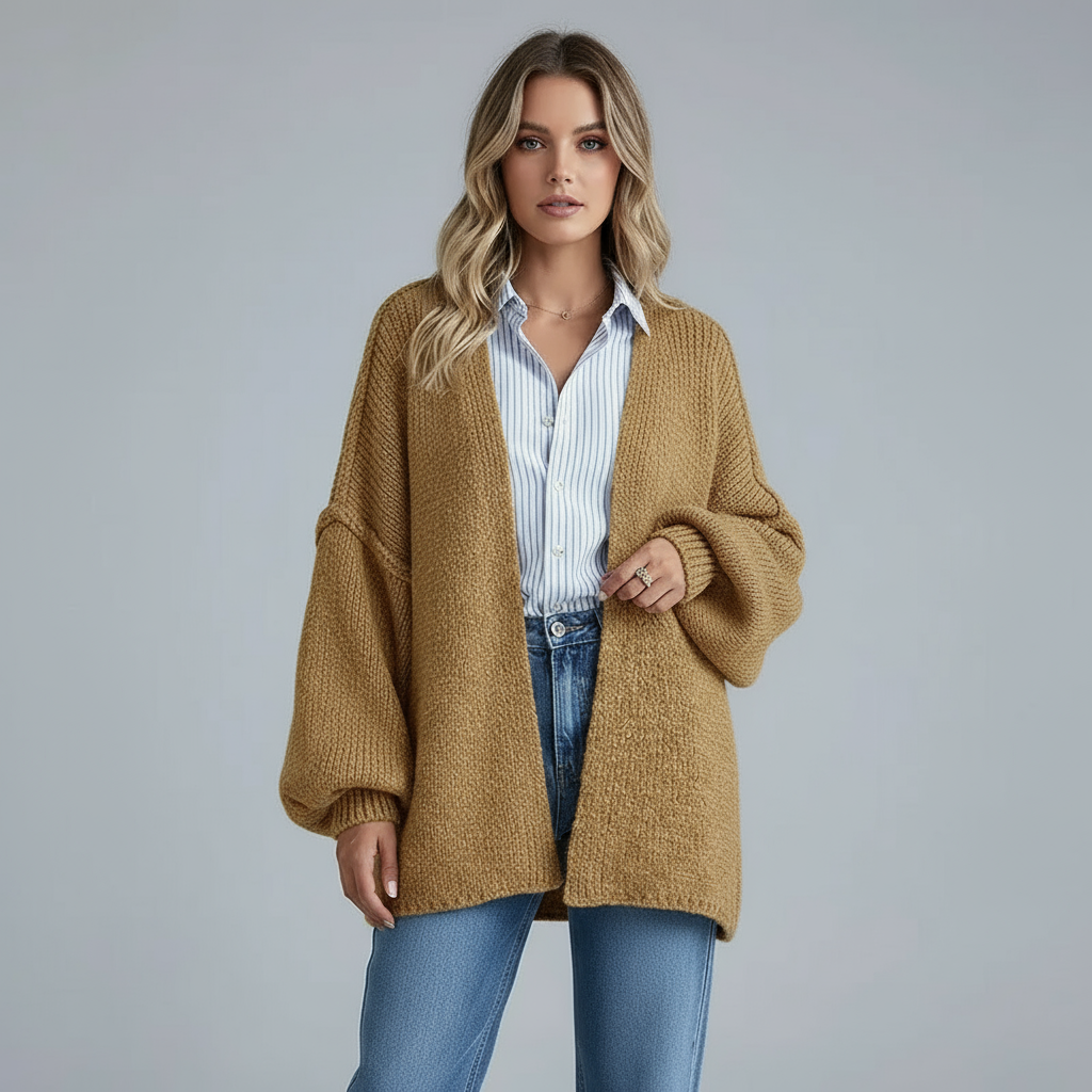The Oversized Cardie™ | Relaxed Knit Cardigan — Final Edit