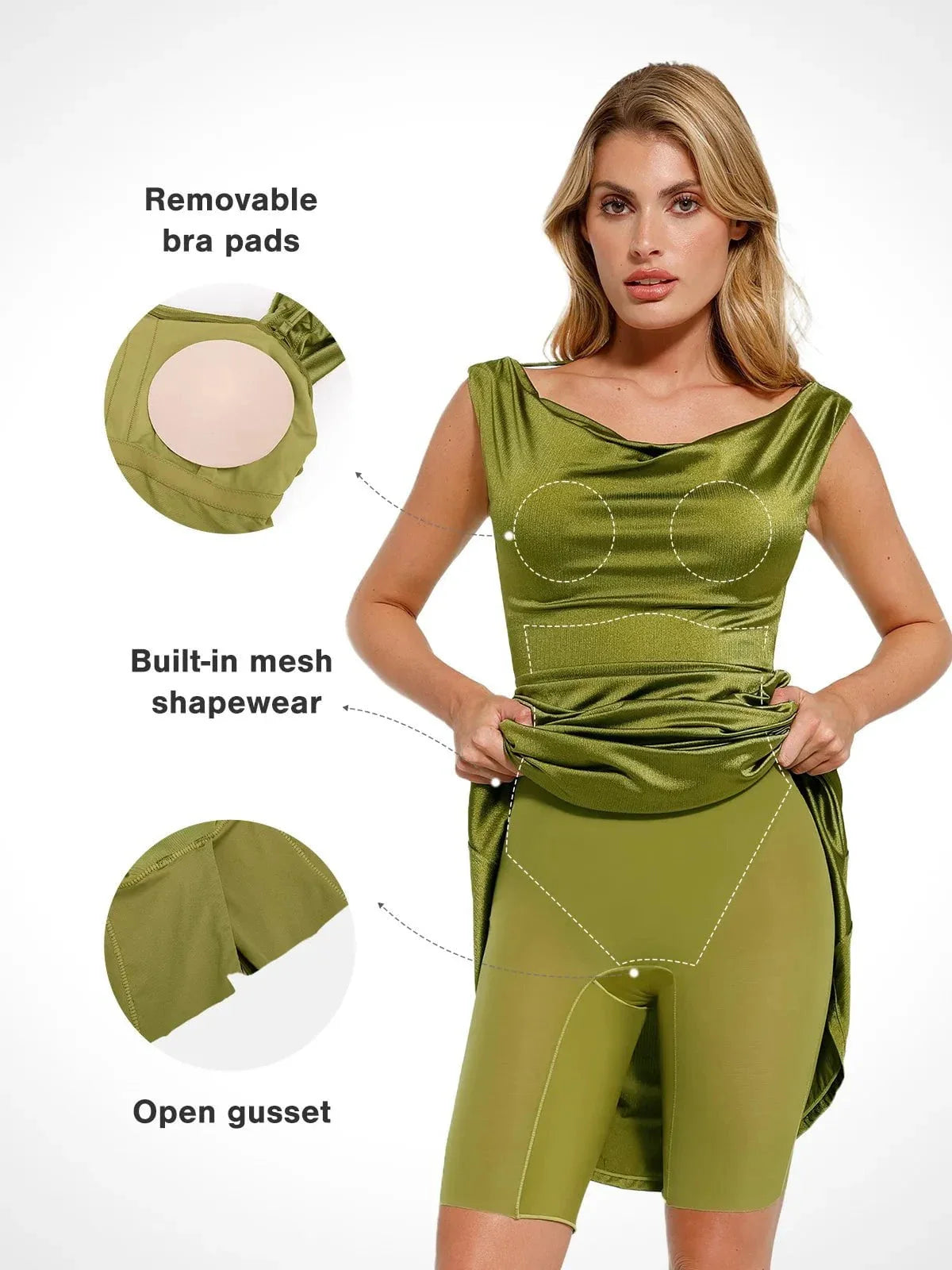 Shapewear Convertible Shine Mermaid Dress
