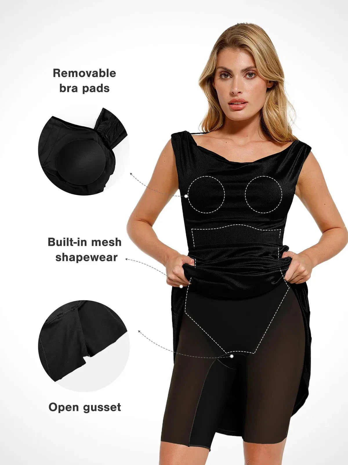 Shapewear Convertible Shine Mermaid Dress