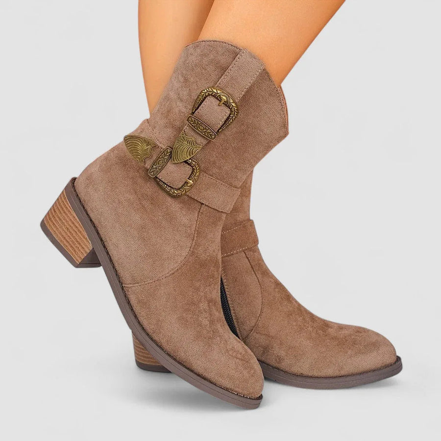 The Cleo Buckle Boot