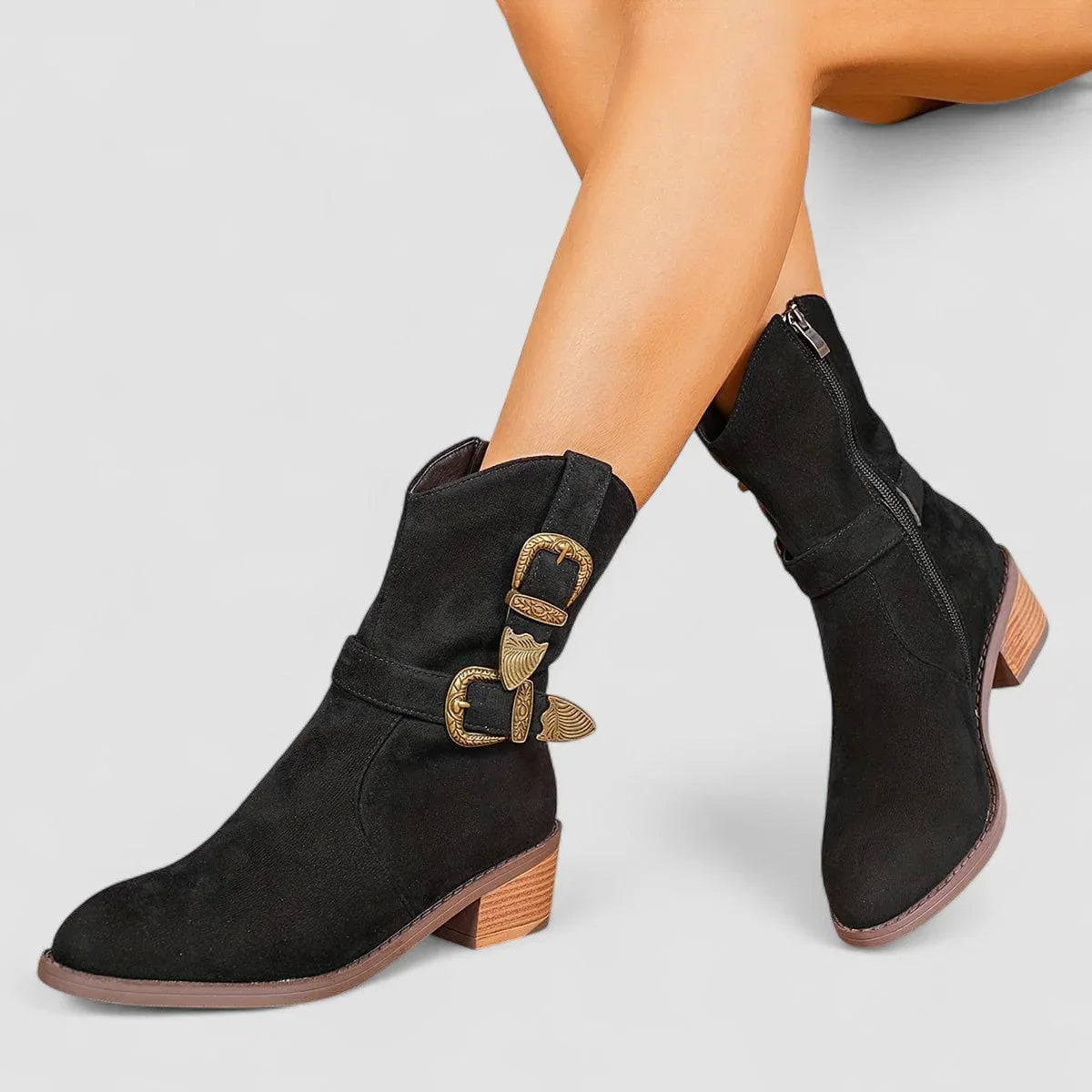The Cleo Buckle Boot