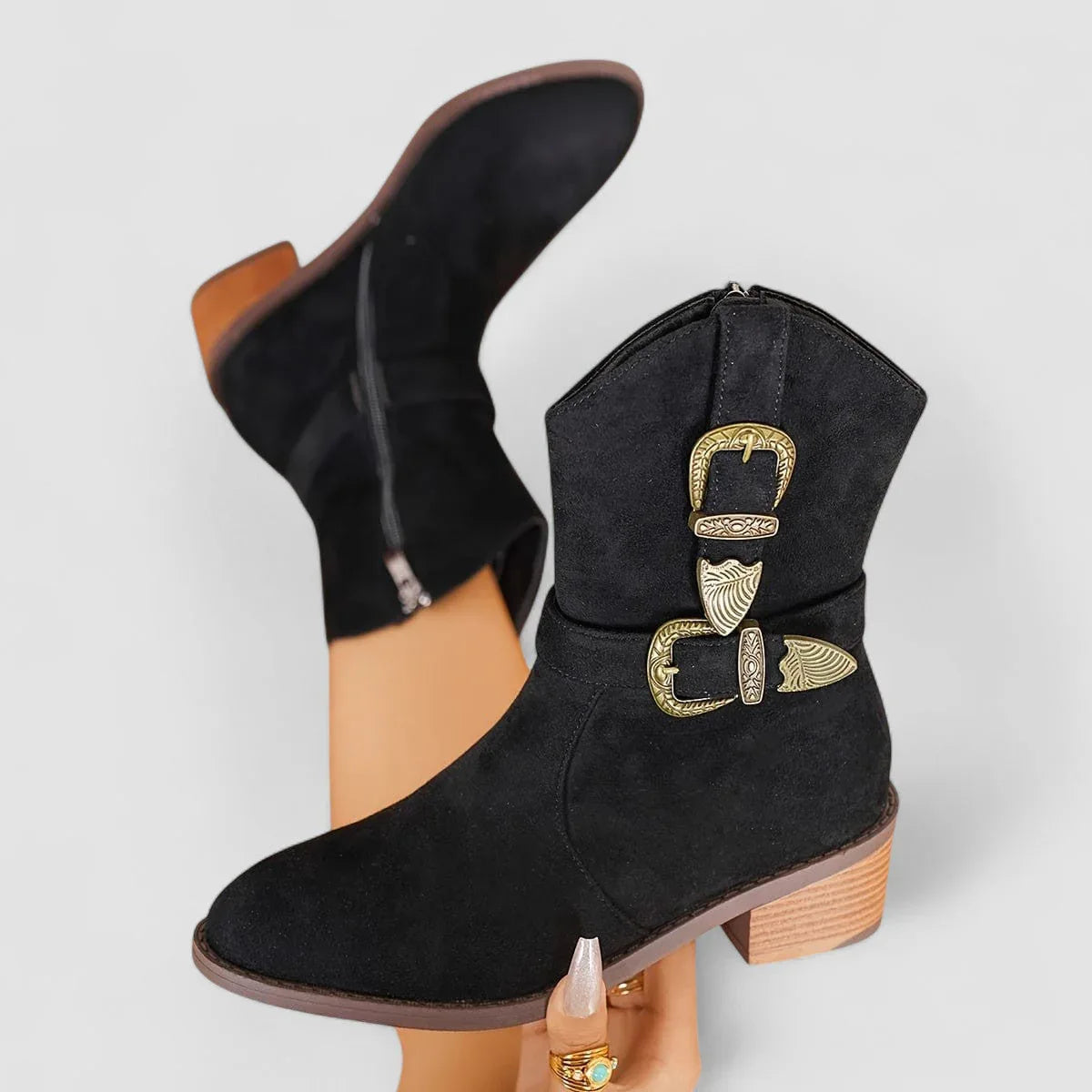 The Cleo Buckle Boot