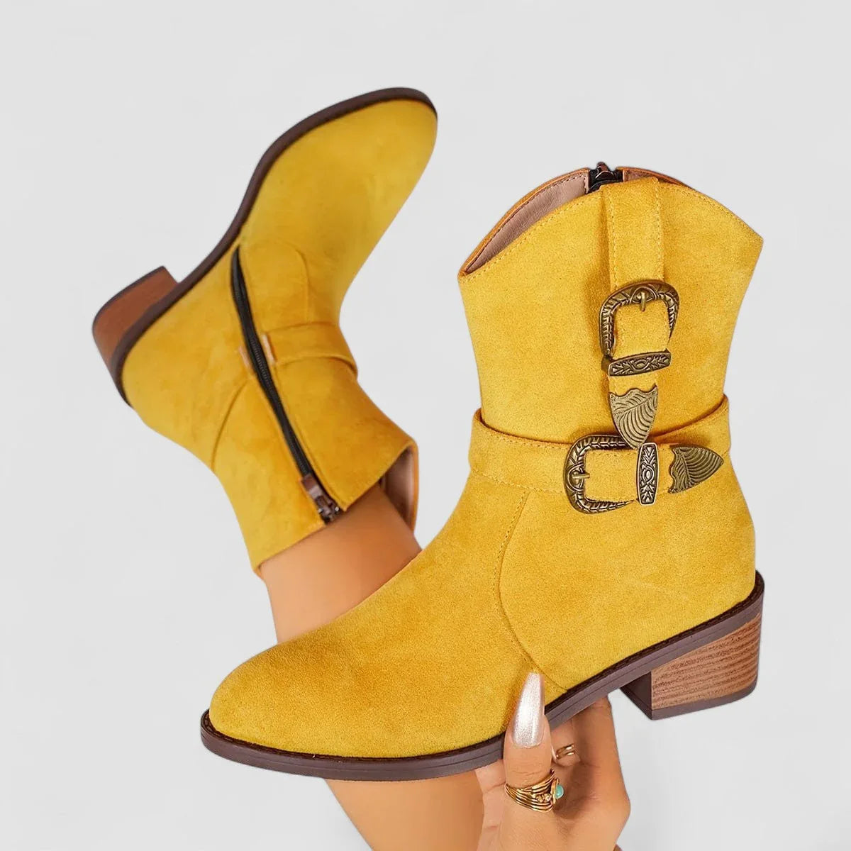 The Cleo Buckle Boot