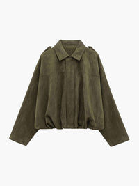 Alia Suede Bomber Jacket